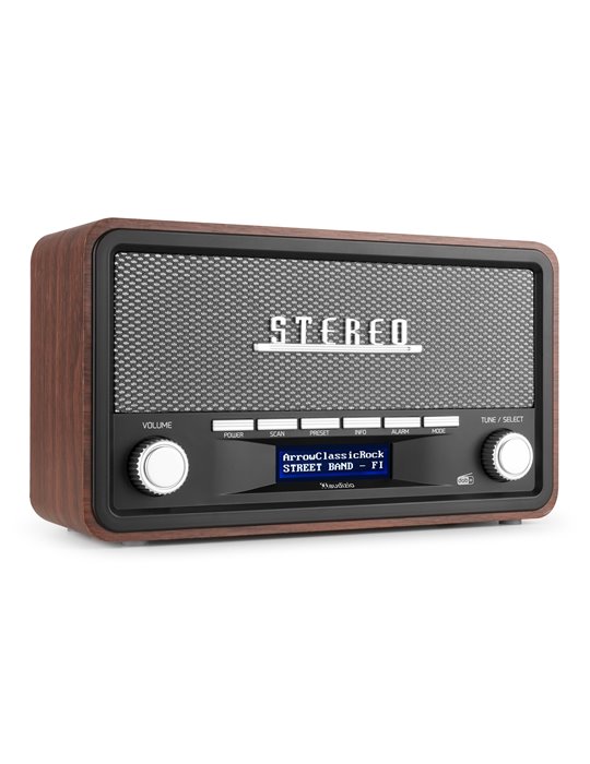 Foggia Radio Retro DAB+ Gris