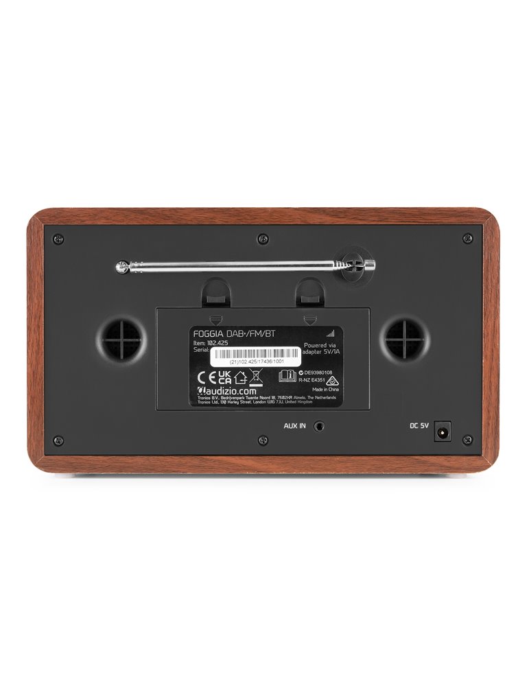 Foggia Radio Retro DAB+ Gris