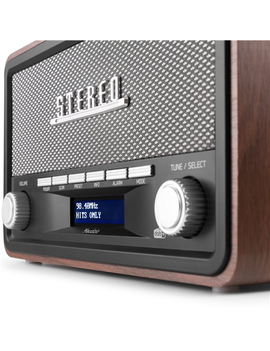 Foggia Radio Retro DAB+ Gris