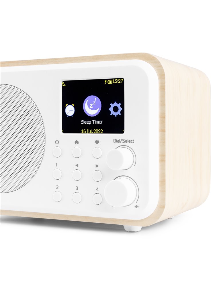 Vicenza WIFI Radio Internet con DAB+ y batería Blanco