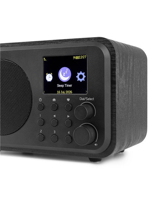 Vicenza WIFI Radio Internet con DAB+ y batería Black