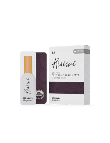 Caja 10 Cañas Clarinete Organic Reserve Classic by D'Addario 2½ 2