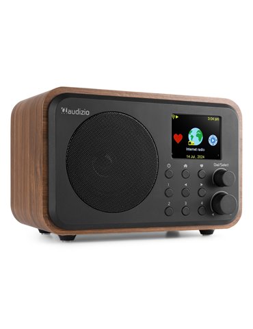 Vicenza WIFI Radio Internet con DAB+ y batería Wood