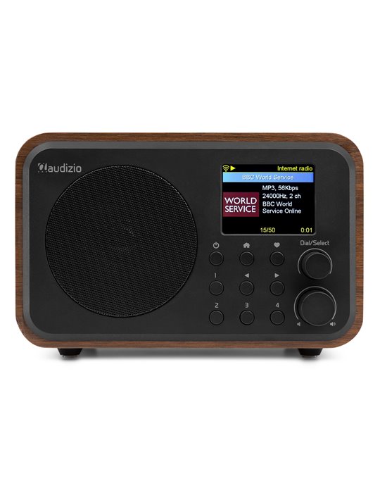 Vicenza WIFI Radio Internet con DAB+ y batería Wood