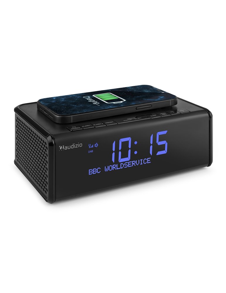 Cuneo Clock Radio DAB + con carga inalámbrica