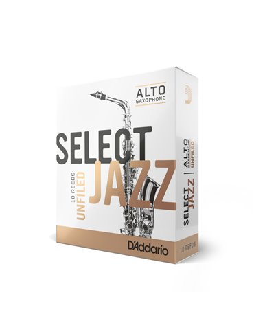 Caja 10 Cañas Saxo Alto Select Jazz by D'Addario 2 Suave UnFiled