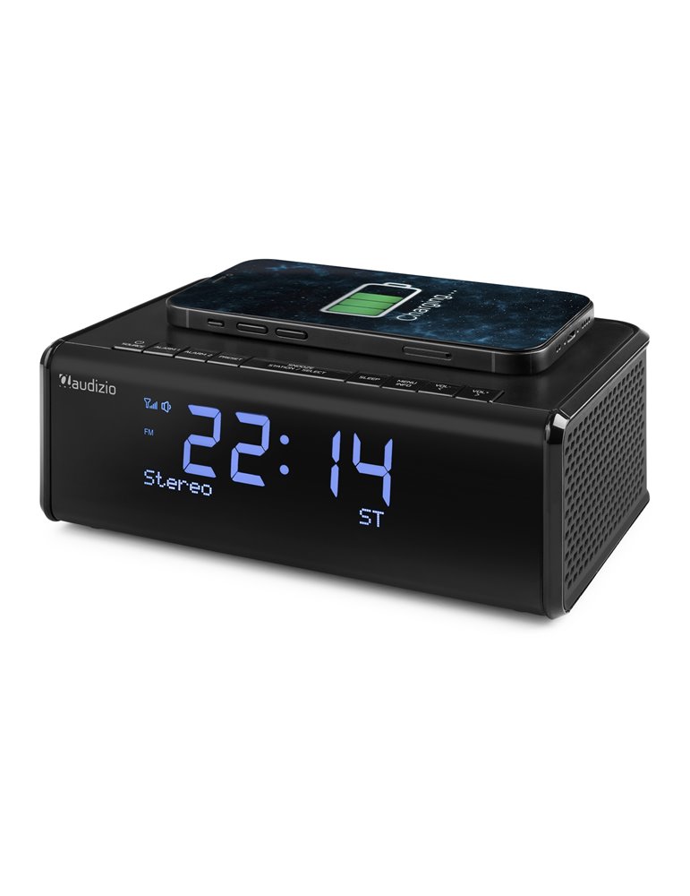 Cuneo Clock Radio DAB + con carga inalámbrica