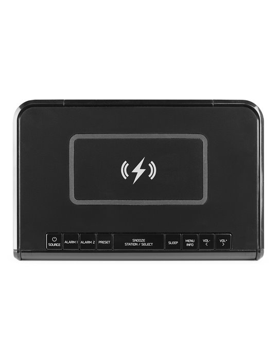 Cuneo Clock Radio DAB + con carga inalámbrica