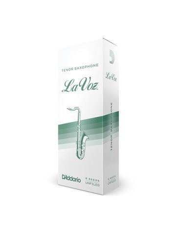 Caja 5 Cañas Saxo Tenor La Voz by D'Addario Med/Blanda