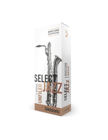 Caja 5 Cañas Saxo Barítono Select Jazz by D'Addario 2 Dura UnFiled