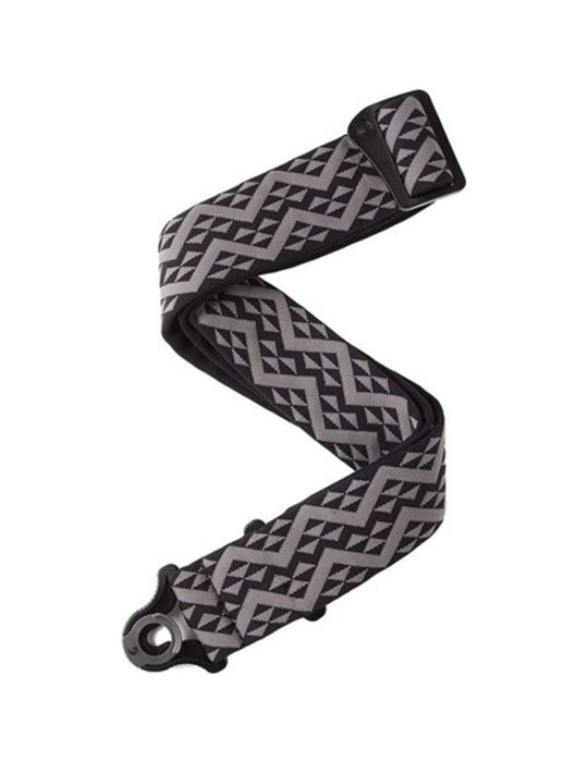 Correa D'Addario 50BAL03 Auto Lock Geometric Acolchada Negra
