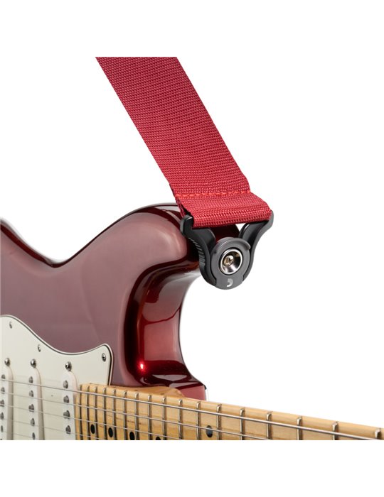 Correa D'Addario PW-SAL401 Auto Lock Polypro Roja