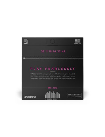 Juego Cuerdas Guitarra Eléctrica D'Addario NYXL0942 2