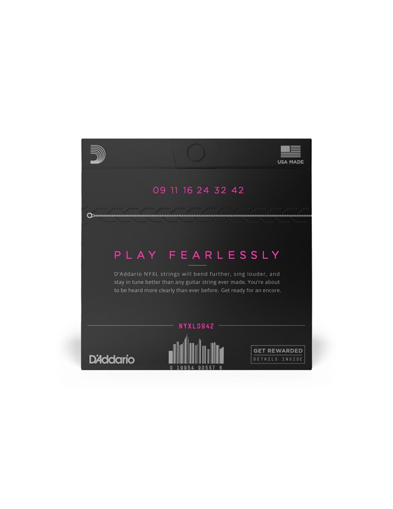 Juego Cuerdas Guitarra Eléctrica D'Addario NYXL0942