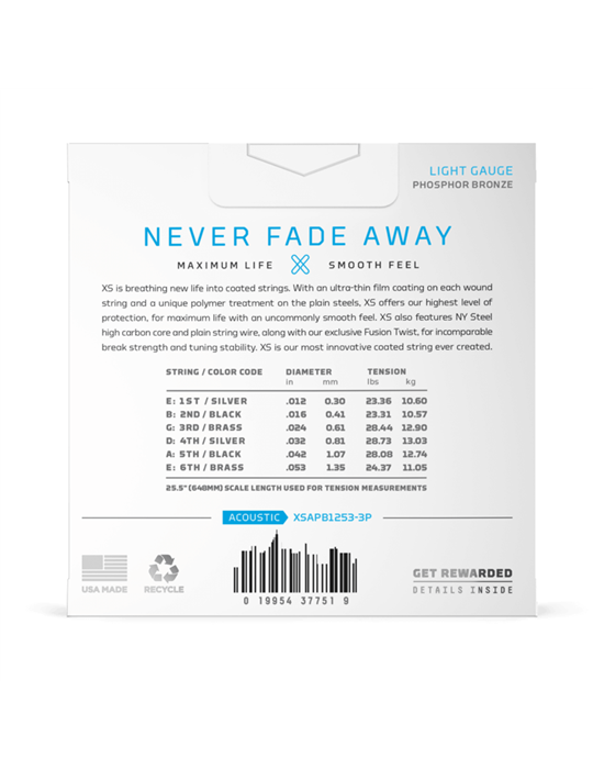 Juego Cuerdas Guitarra Acústica D'Addario XSAPB1253