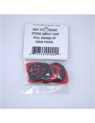Bolsa 6 Púas Dava 9024 Control Jazz Grips Delrin 2