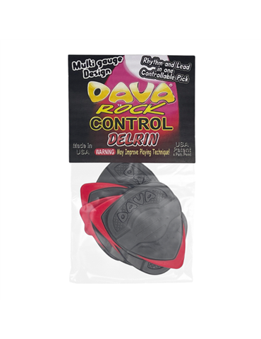 Bolsa 6 Púas Dava 1303 Rock Control Delrin 2