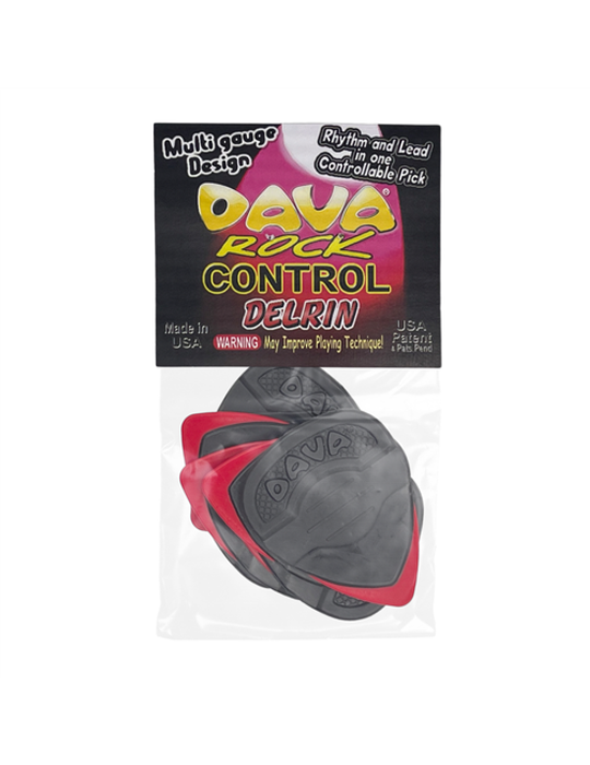 Bolsa 6 Púas Dava 1303 Rock Control Delrin