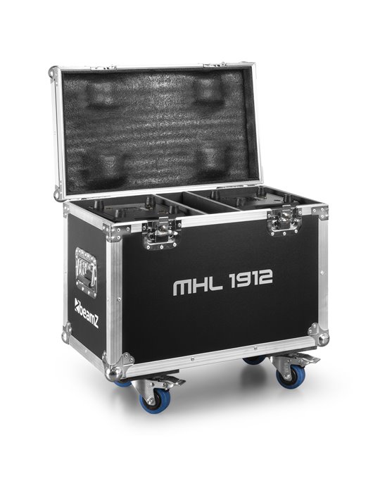 MHL1912 LED Wash Cabezal móvil con Zoom 2pcs en Flightcase