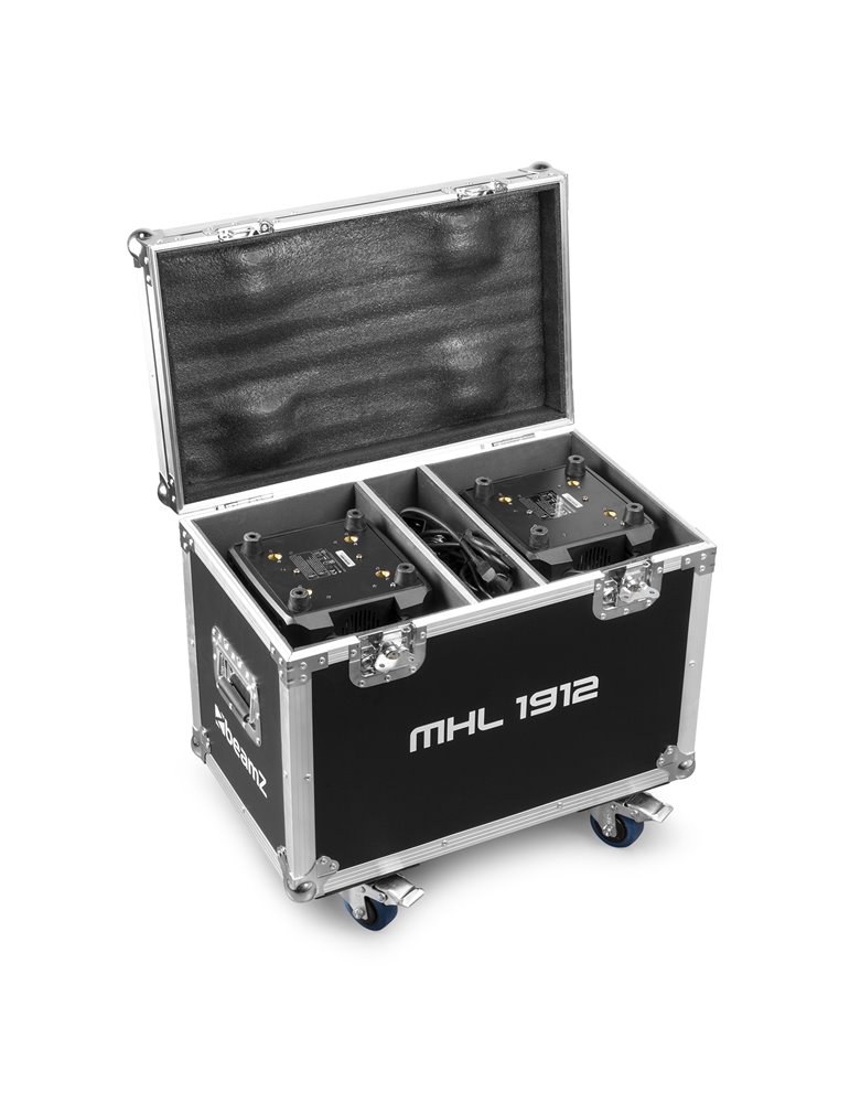 MHL1912 LED Wash Cabezal móvil con Zoom 2pcs en Flightcase