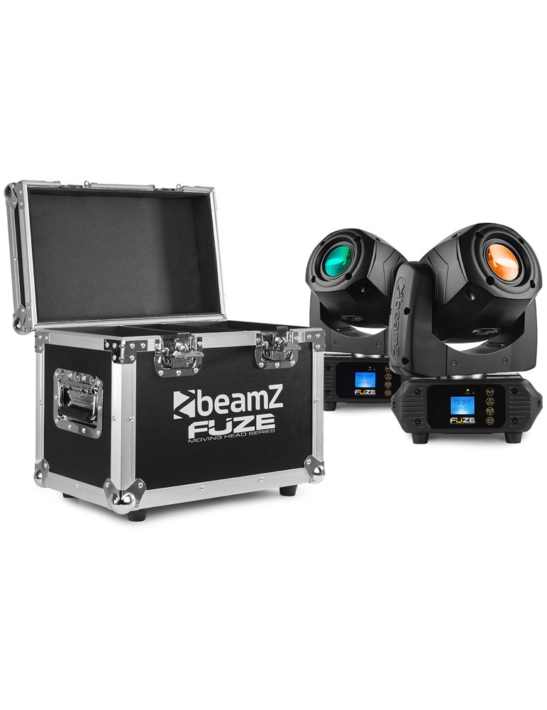 Fuze75S Set 2 pcs Cabeza Movil Spot LED en Flightcase