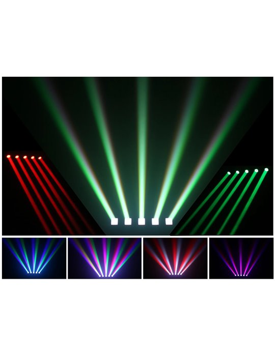 Galaxy5 Barra de cabeza móvil 5x40W