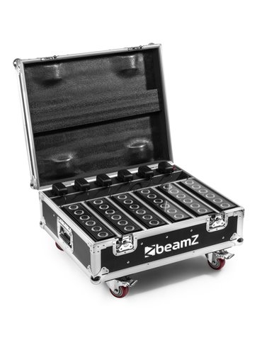 FCC12 FlightCase para 6x focos serie BBP612 Charging