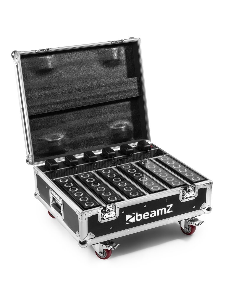 FCC12 FlightCase para 6x focos serie BBP612 Charging