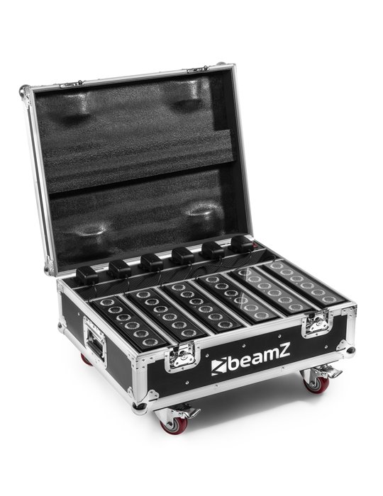 FCC12 FlightCase para 6x focos serie BBP612 Charging