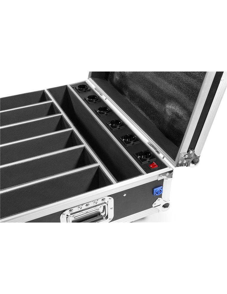 FCC12 FlightCase para 6x focos serie BBP612 Charging