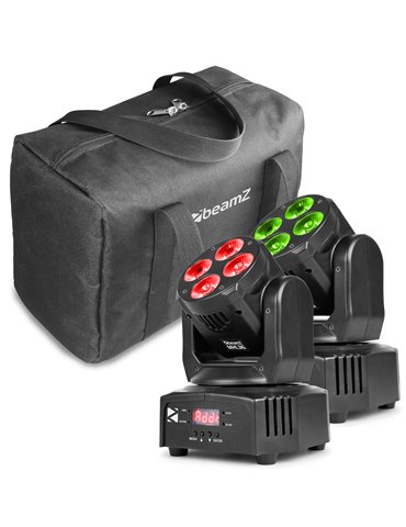 MHL36 LED Wash Cabeza movil 4x 9W set de 2 piezas en bolsa 2