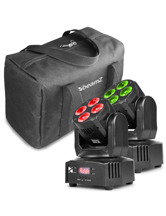 MHL36 LED Wash Cabeza movil 4x 9W set de 2 piezas en bolsa