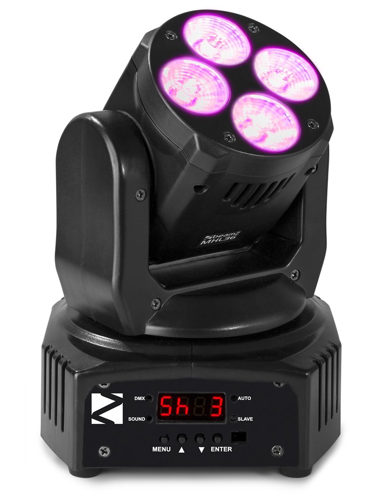 MHL36 LED Wash Cabeza movil 4x 9W set de 2 piezas en bolsa