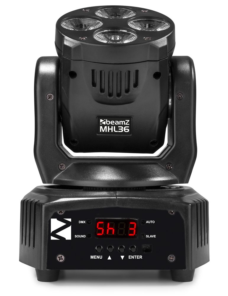 MHL36 LED Wash Cabeza movil 4x 9W set de 2 piezas en bolsa