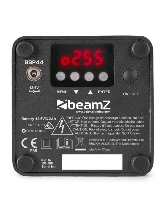 BBP44 Foco Mini Uplight a batería 4x 4W Outdoor