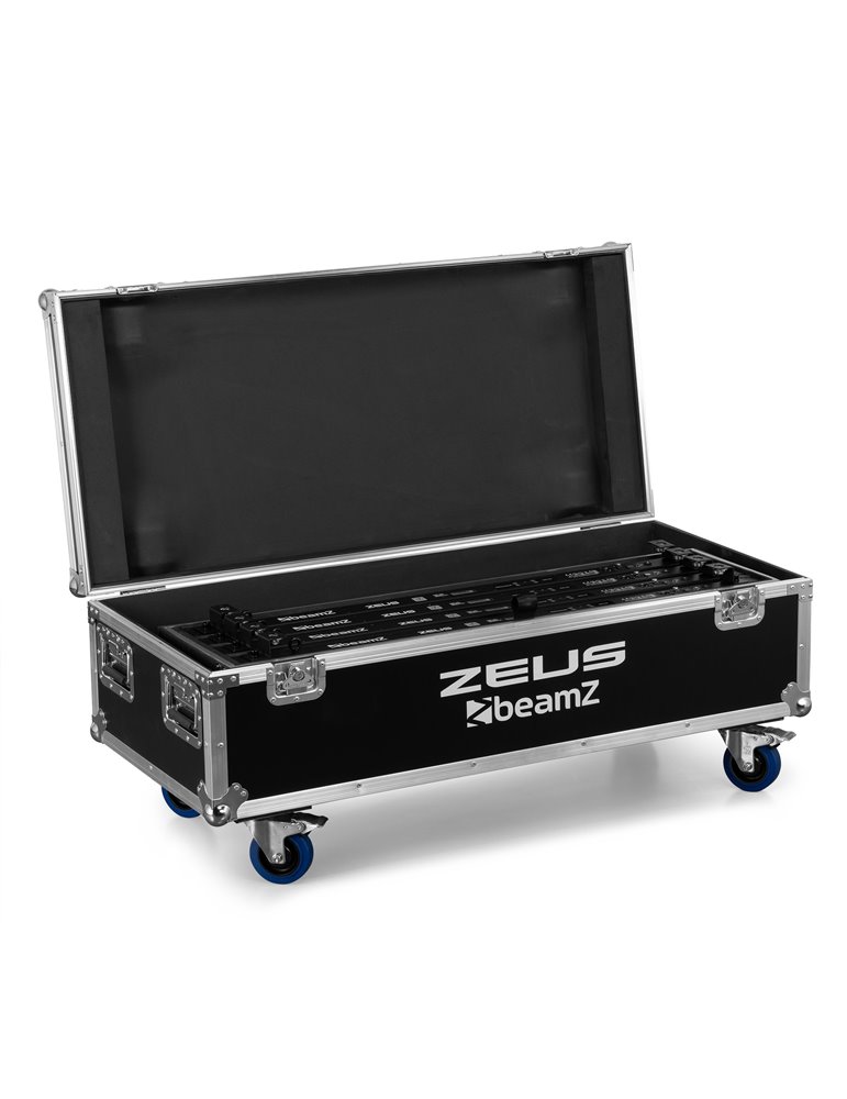 Zeus Juego de Tubos de Batería RGBW juego de 8 en Flightcase