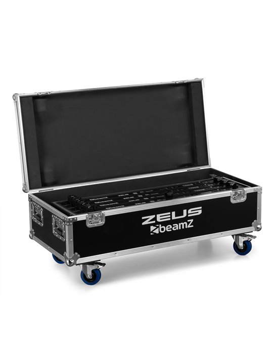 Zeus Juego de Tubos de Batería RGBW juego de 8 en Flightcase