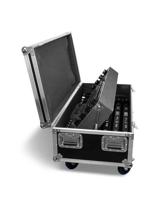 Zeus Juego de Tubos de Batería RGBW juego de 8 en Flightcase