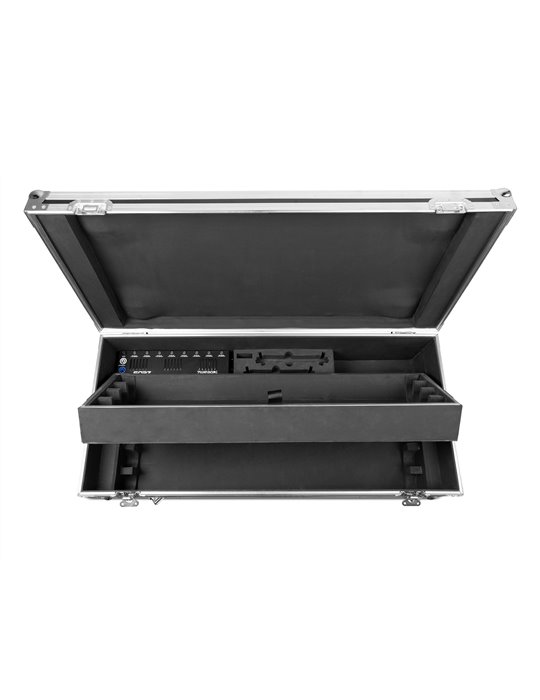 Zeus Juego de Tubos de Batería RGBW juego de 8 en Flightcase