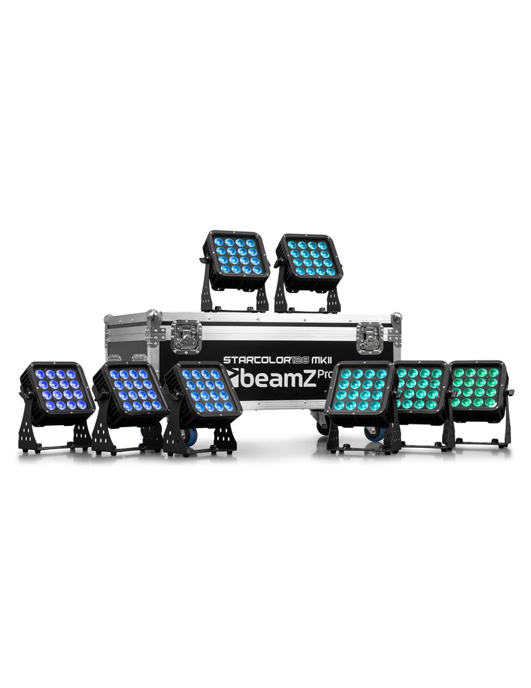 FL128 Flightcase para 8pcs Star-Color 128 Proyectores Wash