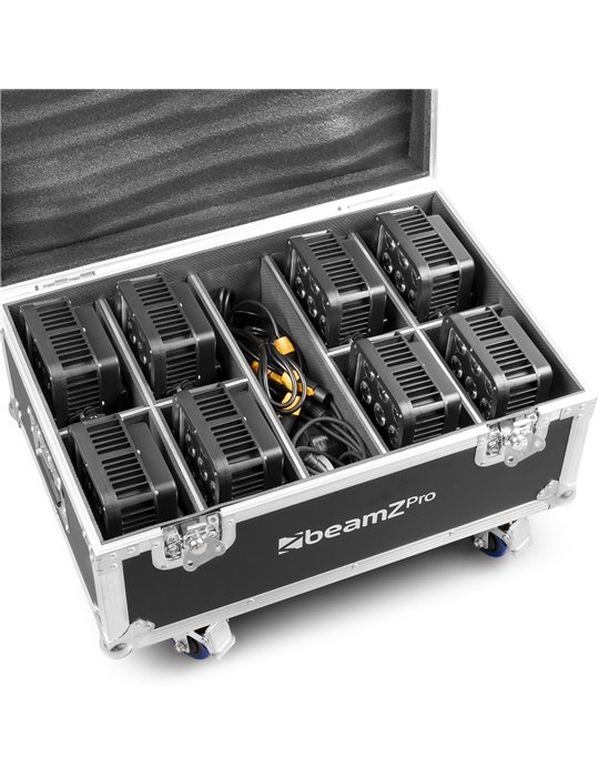 FL72 Flightcase para 8pcs StarColor 72 Proyectores Wash