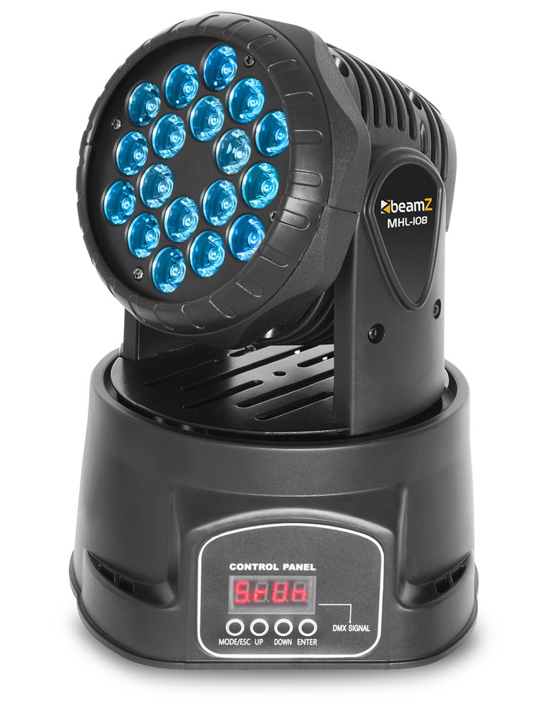 MHL108MK4 LED Wash Cabeza movil 18x 3W