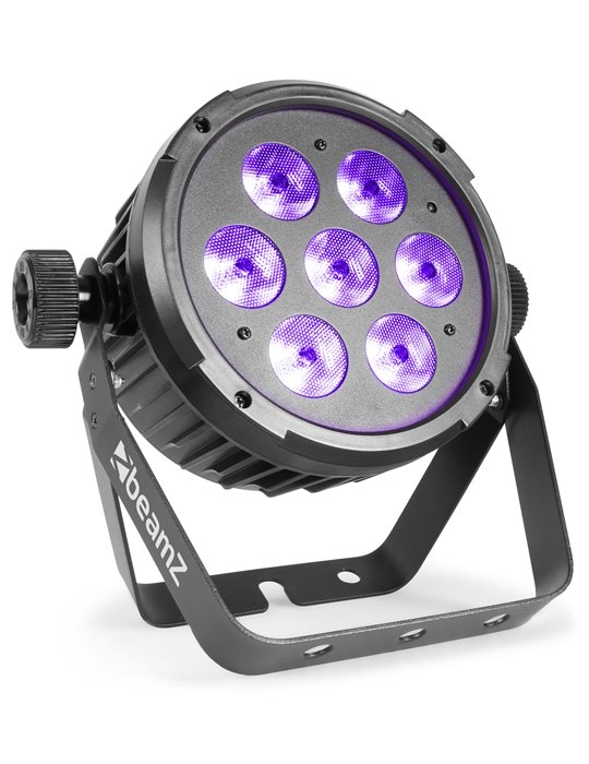 BT280 Foco PAR plano LED 7x10W 6-en-1 RGBAW-UV