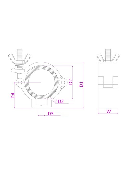 BC50-100 Garra Slimline 100kg Alu