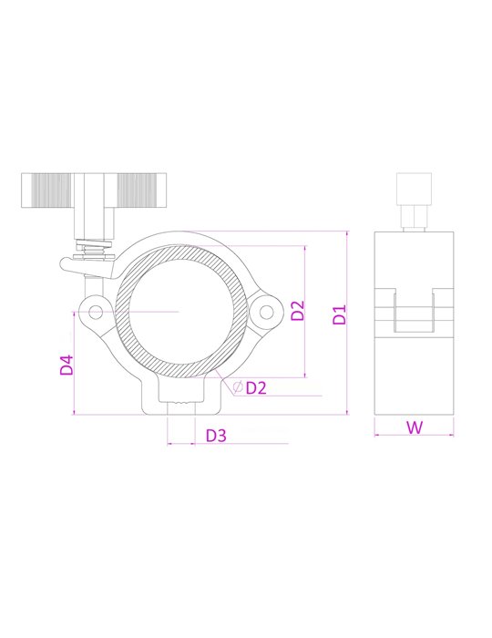 BC50-100N Garra Slimline 100kg Alu