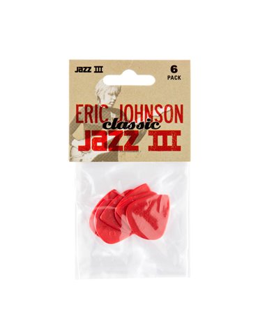 Bolsa 6 Púas Dunlop 47PEJ-3N Jazz III Eric Johnson