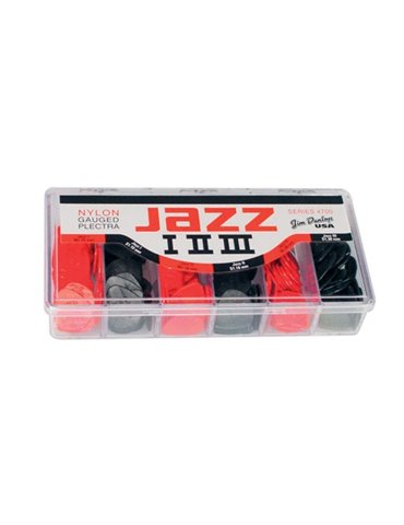 Caja 144 Púas Dunlop 4700 Nylon Jazz