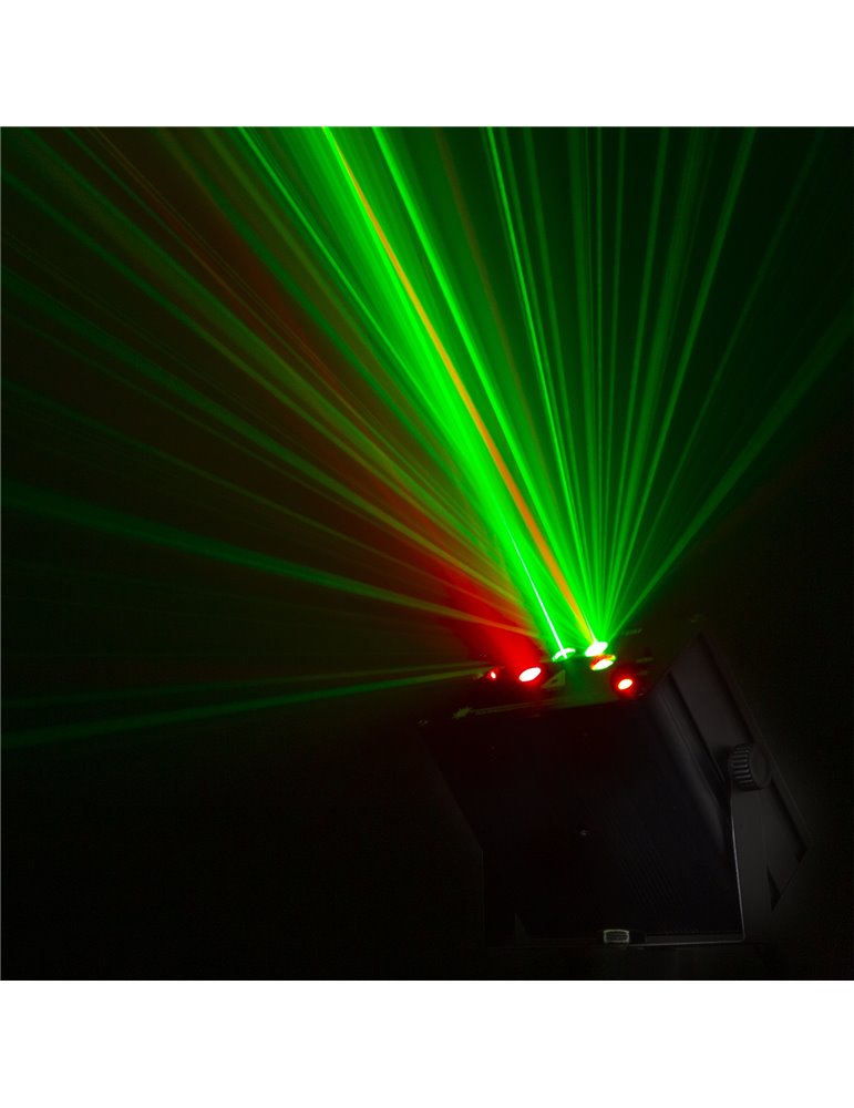 Dahib Doble Laser RG Gobo con LED Azul