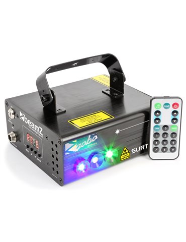 Surtur II Doble Laser RG Gobo DMX IRC LED 3W Azul