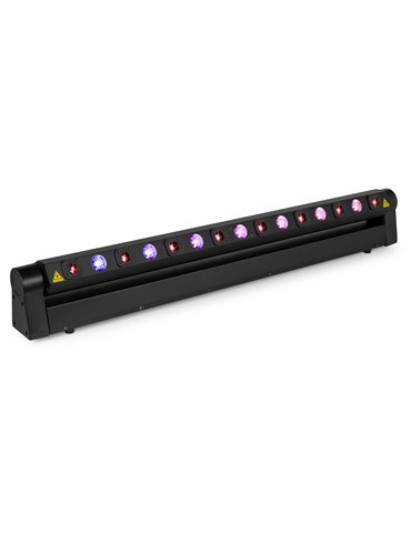 Barra móvil Hyaden con 7 LED y 8 rayos láser
